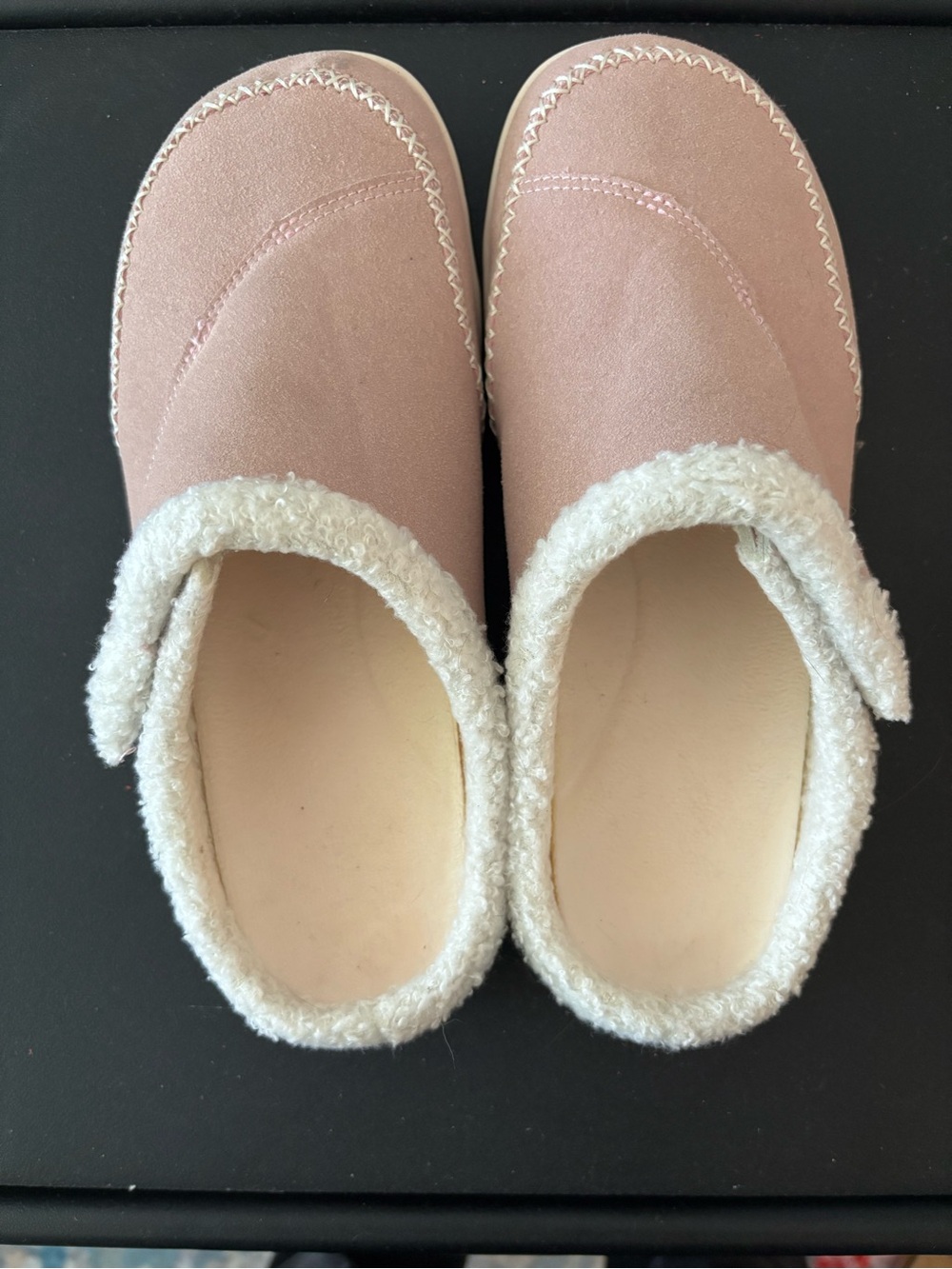 Source Unknown Blush Pink Slip-On Sherpa Lined Women's Slippers